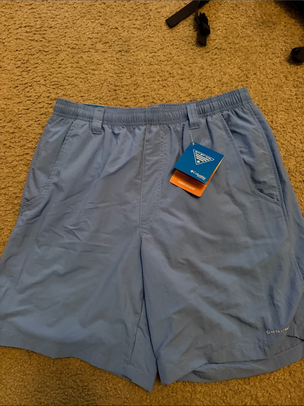 Columbia Men's Sky Blue Athletic Shorts